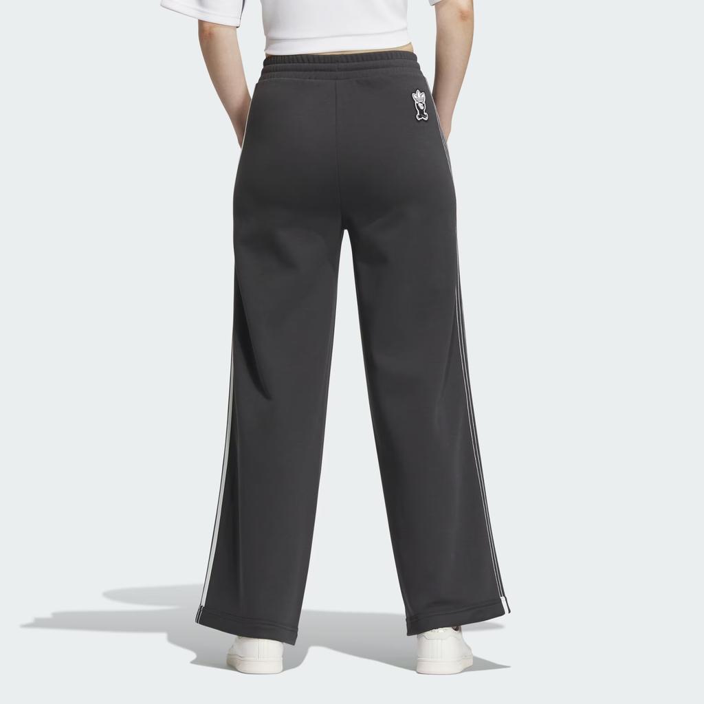 Adidas Originals Clover Toc Wide-Leg Knit Sport Pants Women Bottoms Carbon-Black IN1022