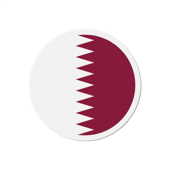 Aimant Rond - Qatar - 10 cm - 50 pièces - Multicolore - Mixte