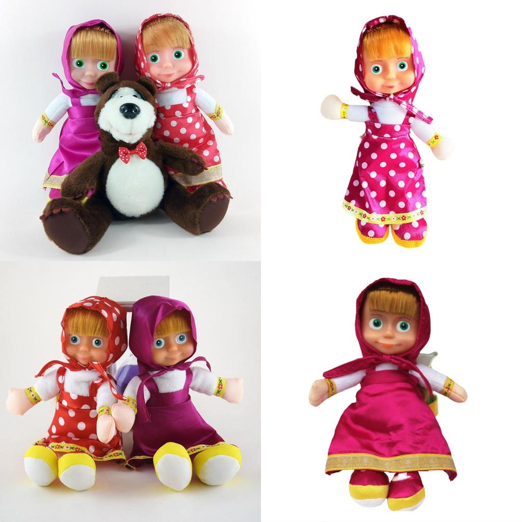 Masha And The Bear Big Eyes Doll Perfect For Adventure Playtime