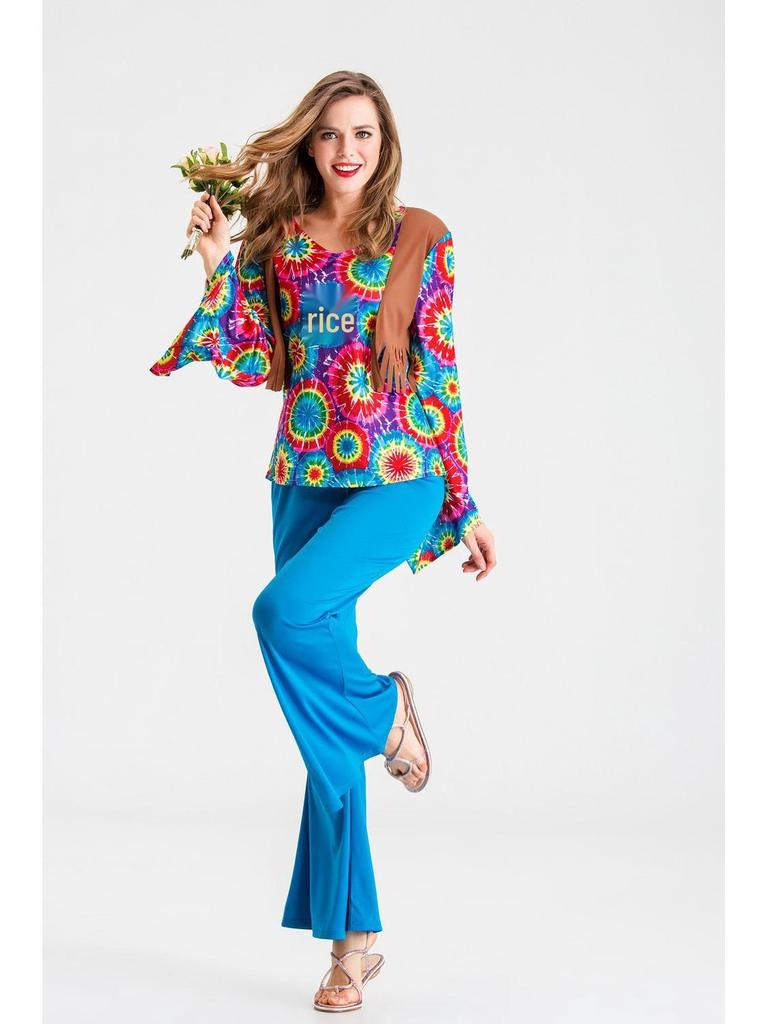80s Hippie Halloween Unisex Costumes & Masquerade Ball Stage Attire