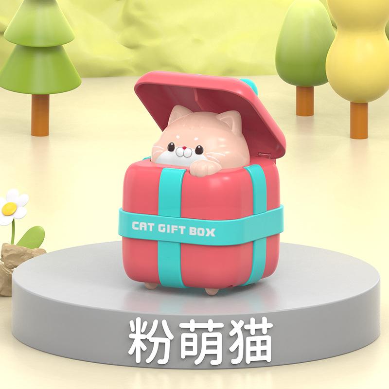 Press The Sliding Toy Car, Creative Cute Cartoon Douyin Internet Celebrity Gift Cat