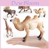 Wildlife Animal Model Set Pvc Camel Giraffe Educational Collectible For Kids Nature Learning