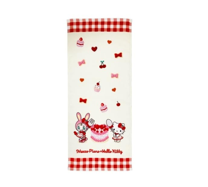 Mezzo Piano x Hello Kitty Cherry Pattern Face Towel