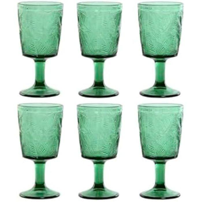 Sklenice - HOME ESPRIT - Sada 6 kusů - 285 ml - Vícebarevné - Kvalitní sklo