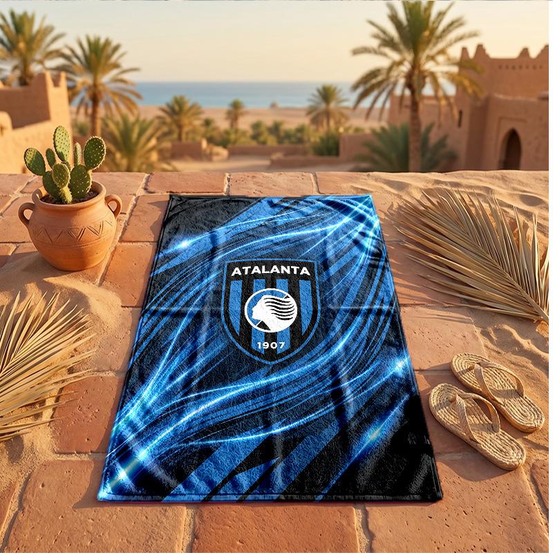 Asciugamano da Spiaggia in Microfibra con Stampa Atalanta FC Asciugatura Rapida Assorbente Grande per Spiaggia Nuoto Viaggio