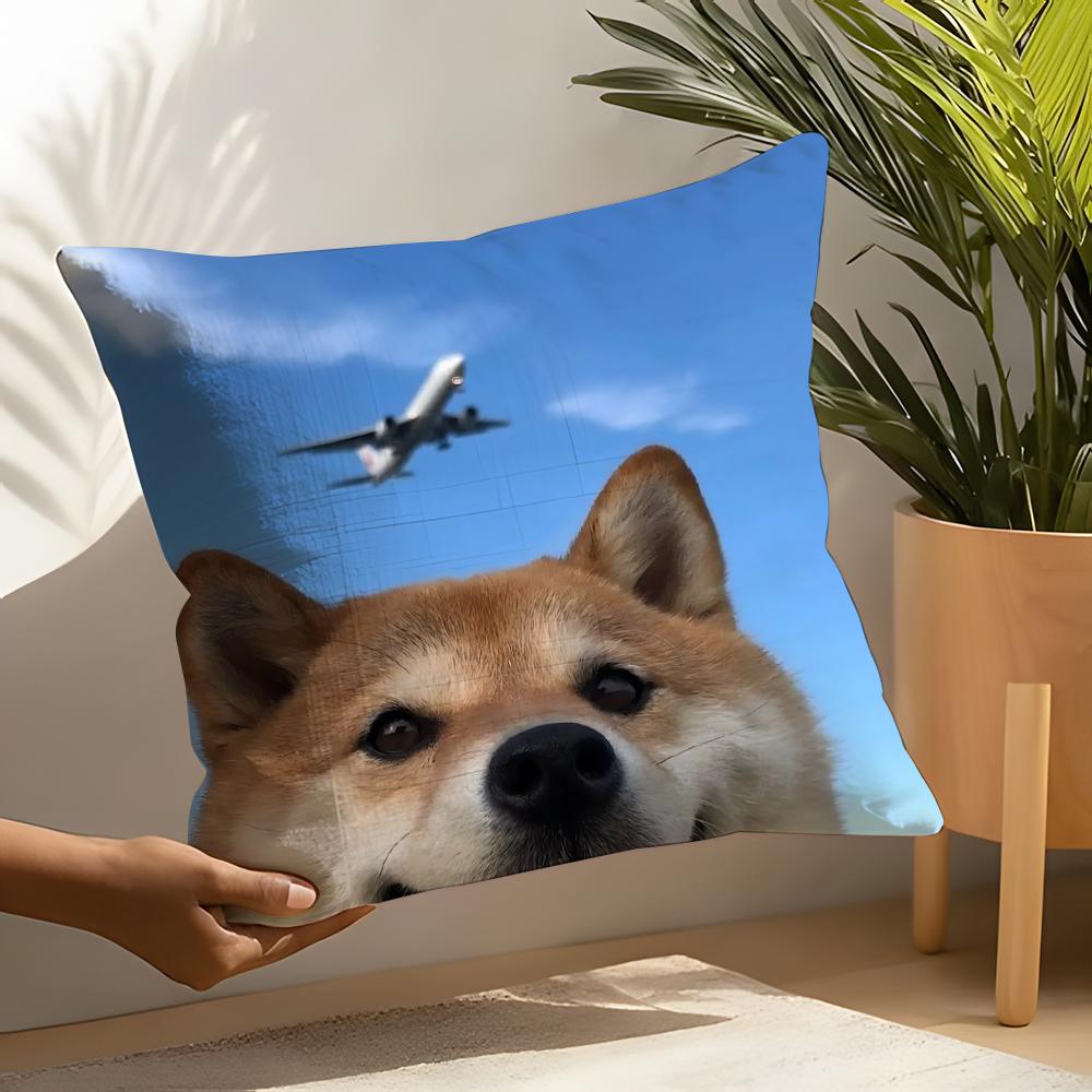 Cheems Shiba Inu Doge Meme Pillow Case Home Living Room Decoration Linen Pillow Cases Cushion Cover 30x30cm