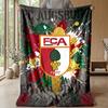 FC Augsburg FC Weiche Flanell-Fleece-Decke Leicht Gemütlich Warm Überwurfdecke für Sofa Bett Heimdekoration