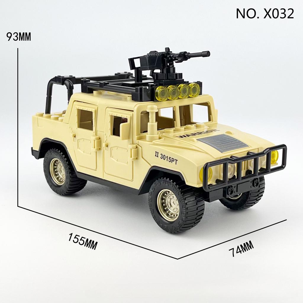 Stavebnice Pouštní terénní vozidla Vojenská řada Dětské stavební kostky Dárek jako hračka