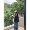 Double-Sided Wear Idle Style Suit Women's Summer Split Vest