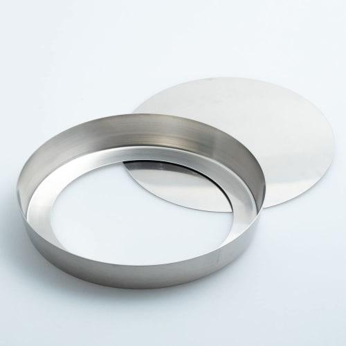 Suncraft PP-690 Silver Stainless Steel Tart Pan with Removable Bottom, 18cm, Made in Japan, for Pastry and Confectionery