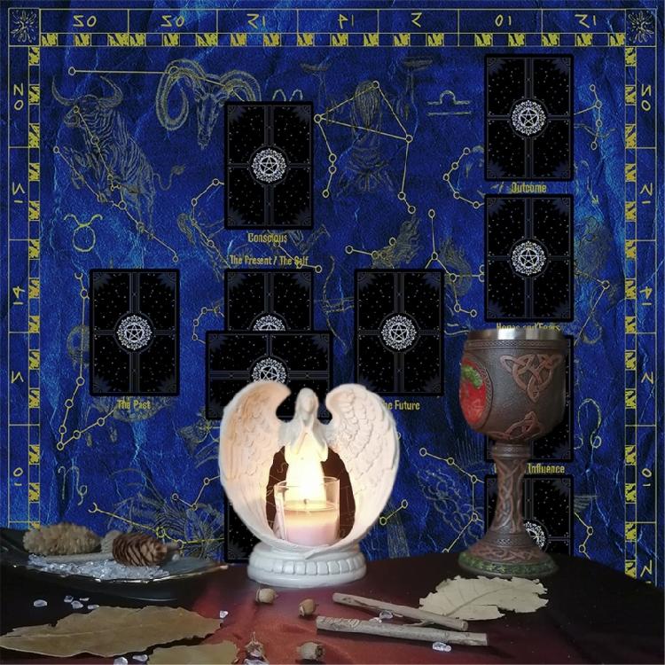 Lesekarten Astrologie Tischdecke Tarots Divinationen Tischdecke Altartuch Divinations Brettspiel Zubehör