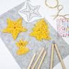 Sparkling Foil Embossed Craft Set Handmade Christmas Hanging Ornament For Holiday Decoration Christmas Party Supplies