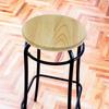 Sturdy Wooden Round Stool Seat Replacement for DIY Bar Chair Repair Home Kitchen Dining Room Use Smooth Natural Wood Surface