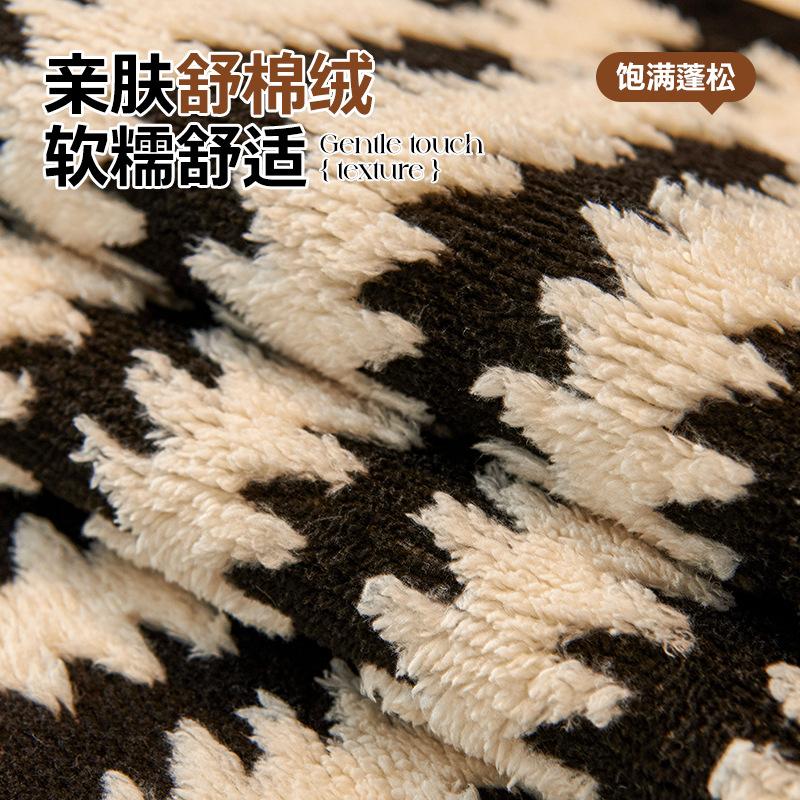 Autumn And Winter Plush Sofa Cushion  New Light Luxury High-End Seat Cushion Winter Fixed Non-Slip Sofa Cover Cover Cloth