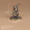 white Brass Hunter Warror Small Statue Desktop Ornaments Home Decorations Crafts Animal Figurines Miniatures Accessories