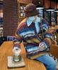 Men's Retro Gradient Color Block Cardigan - Trendy Autumn/Winter Knitwear
