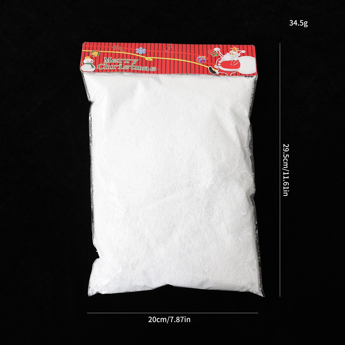 Artificial Christmas Snow Powder: No-Water Needed, Floating Snowflakes Backdrop for Snowman Scenes