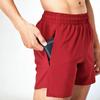 Men's Quick-Dry Sports Shorts with Invisible Zipper Pockets for Track and Field