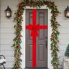 Vánoční skříňkové stuhy mašle velká červená brána dveřní mašle slavnostní mašle na věnec na vánoční strom krb domov kuchyně sváteční párty potřeby