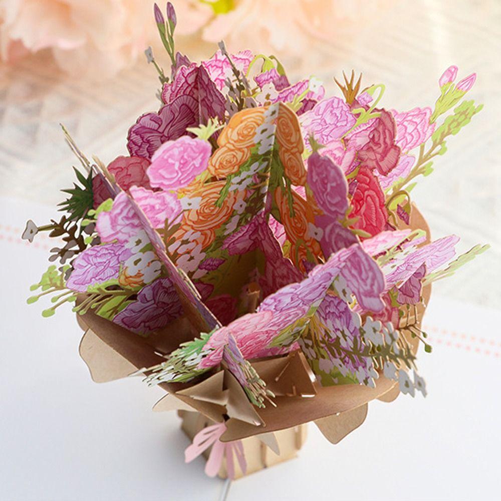 Exquisite 3D Pop Up Greeting Card Wishing Happy Birthday Blessing Card  Birthday Party Decoration