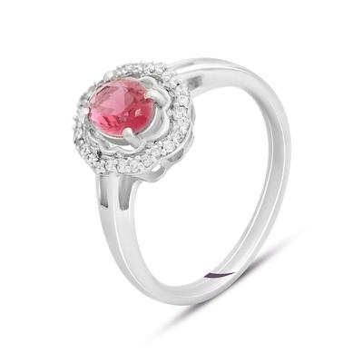 Silver Ring with Nano Ruby, Product Weight 2.48 G (2133995)