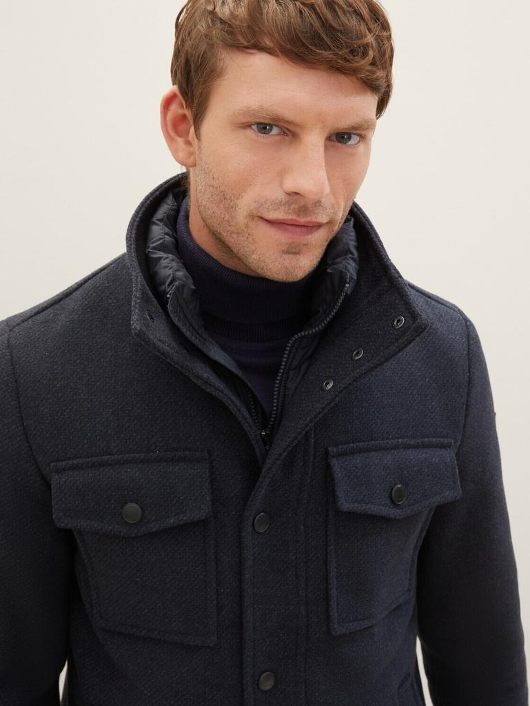 Демисезонная куртка Tom Tailor 2-in-1 Jacke (1037345) navy blue structure