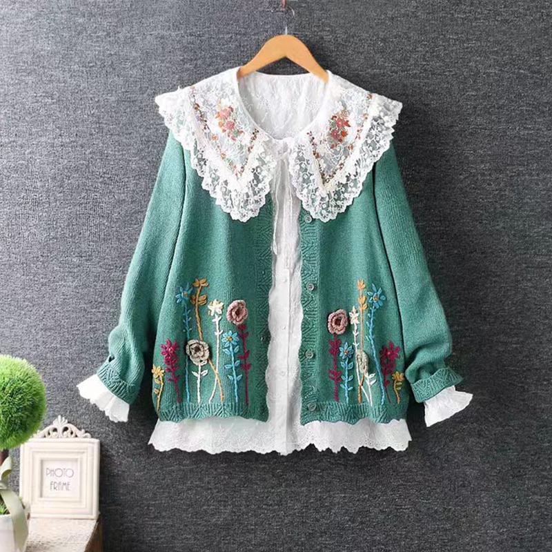 

ZANZEA Женский повседневный тонкий кардиган с длинным рукавом и цветочным принтом 4XL