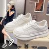 Leather Little White Shoes Women's New Autumn Versatile Platform Leisure Sports Not Tired Feet Board Shoes Women