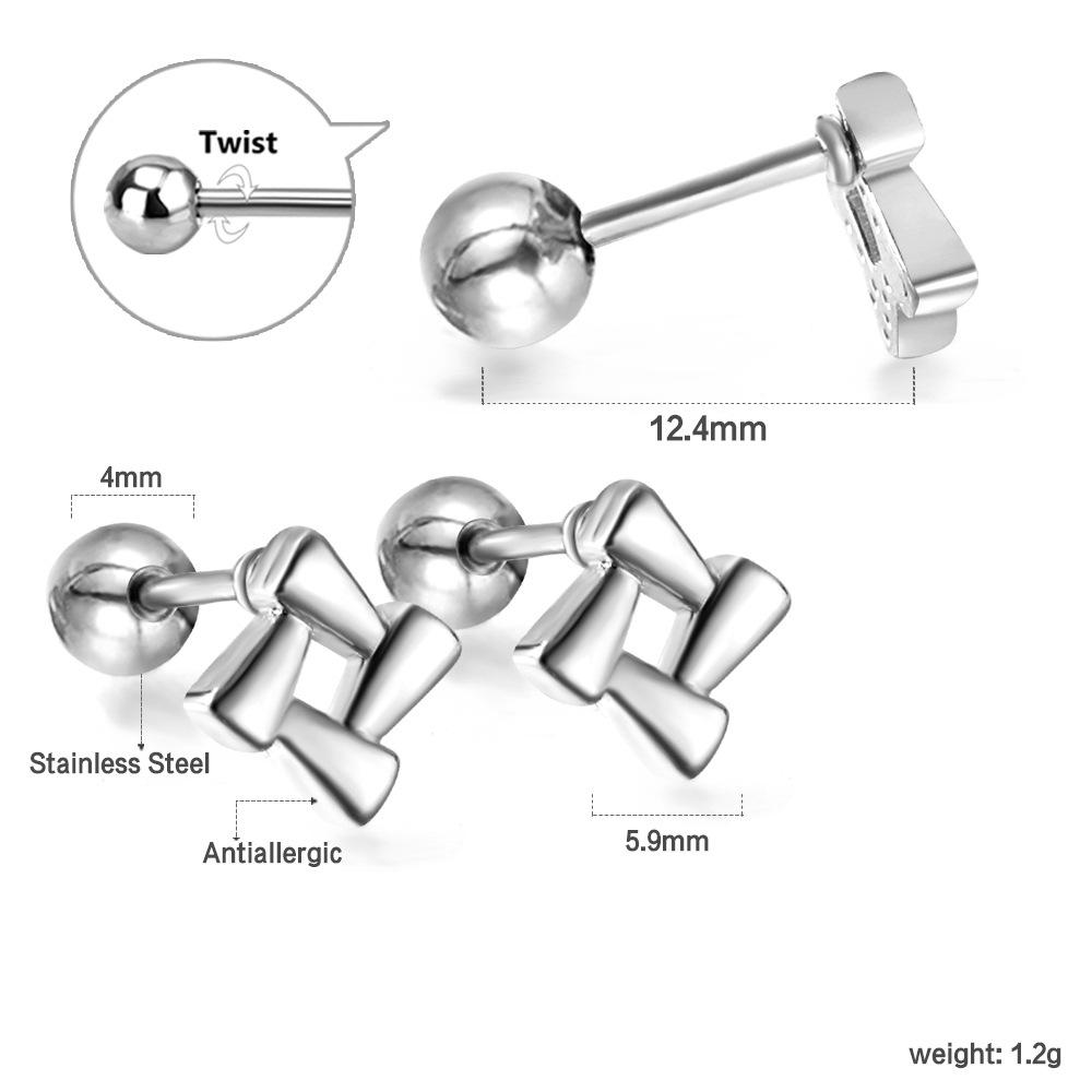 2026 European and American Love Stud Earrings, Fashionable Niche High-end Simple and Versatile Earrings