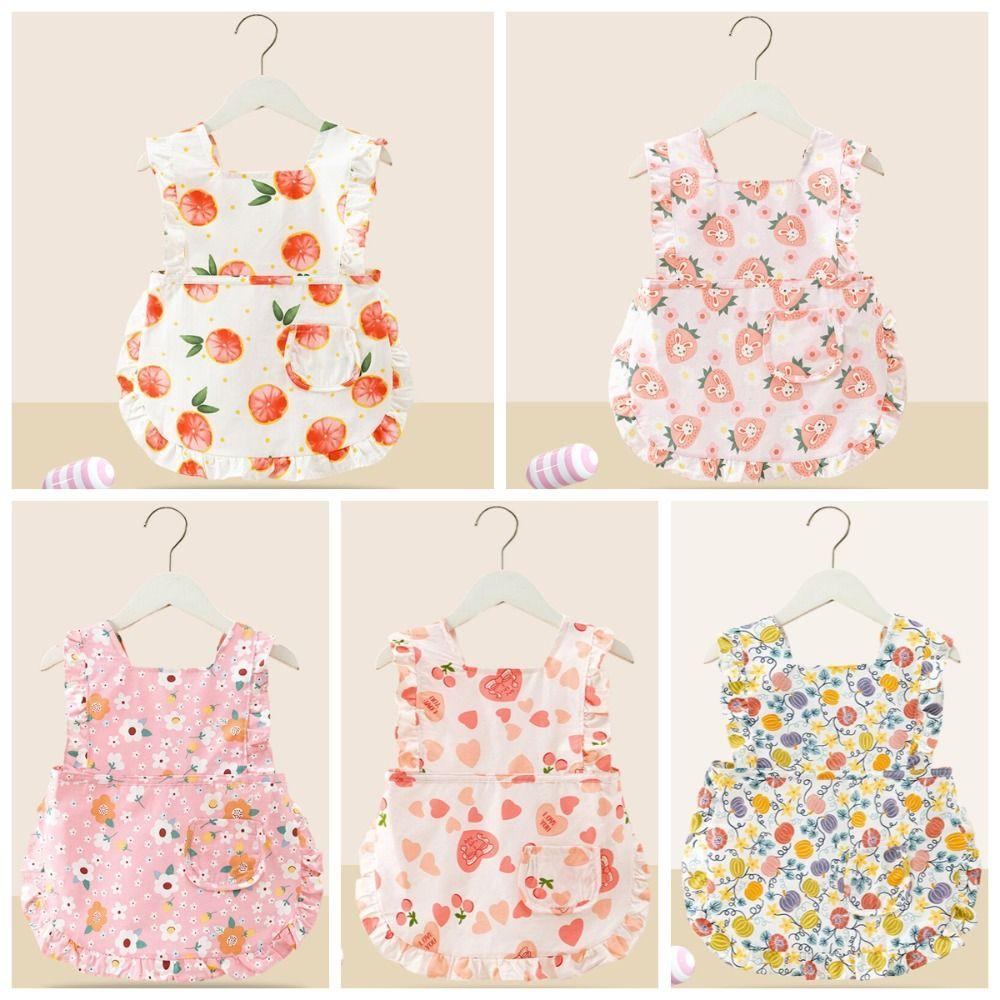 Waterproof Baby Feeding Bib Anti-dirty Saliva Towel Burp Apron Cute Sleeveless Bibs  Summer