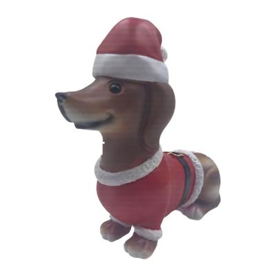 8Inch Christmas Dog Figurine Durable Resin Decoration For Mantels Display Holiday Gift Dog Lover