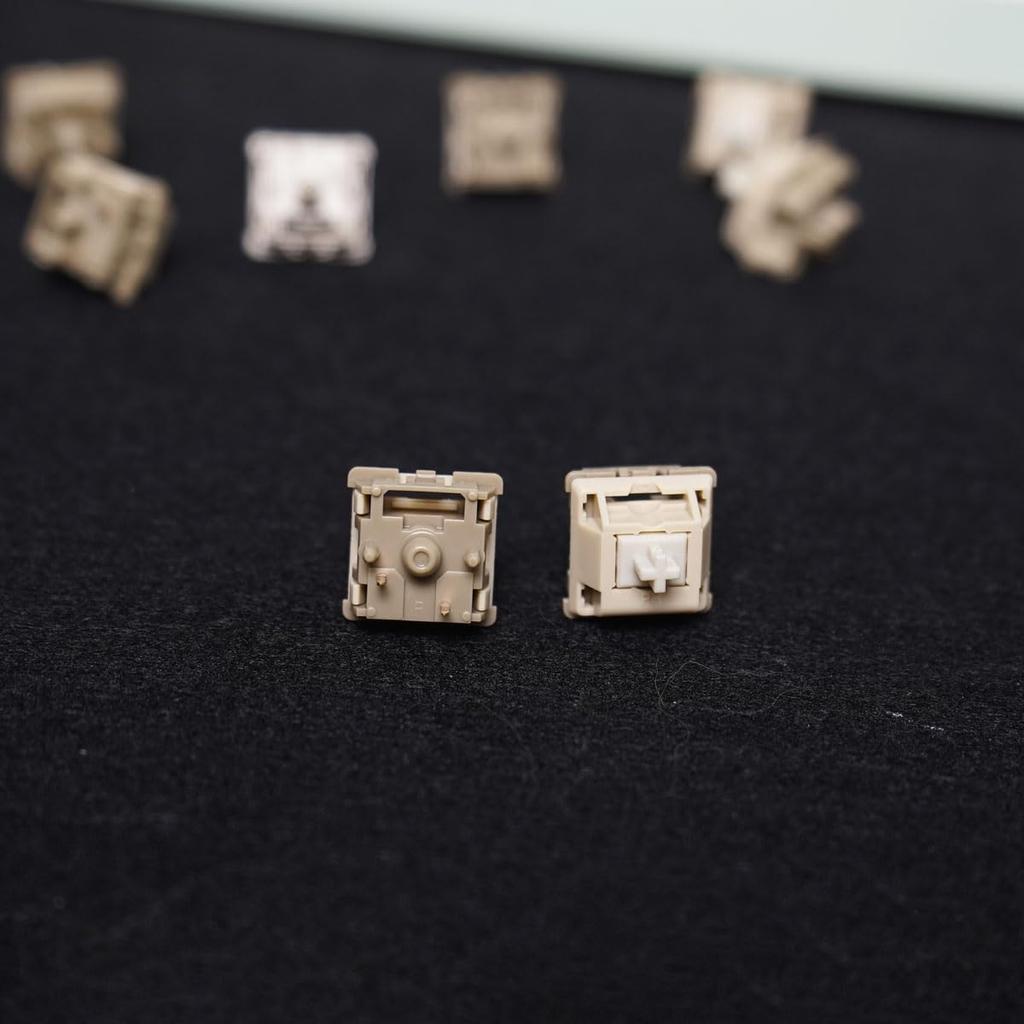 SUEHIODHY Liniowy przełącznik mechaniczny do klawiatury Nasmarowany 30 sztuk 5-pinowe przełączniki liniowe do mechanicznego zestawu klawiatury gamingowej,