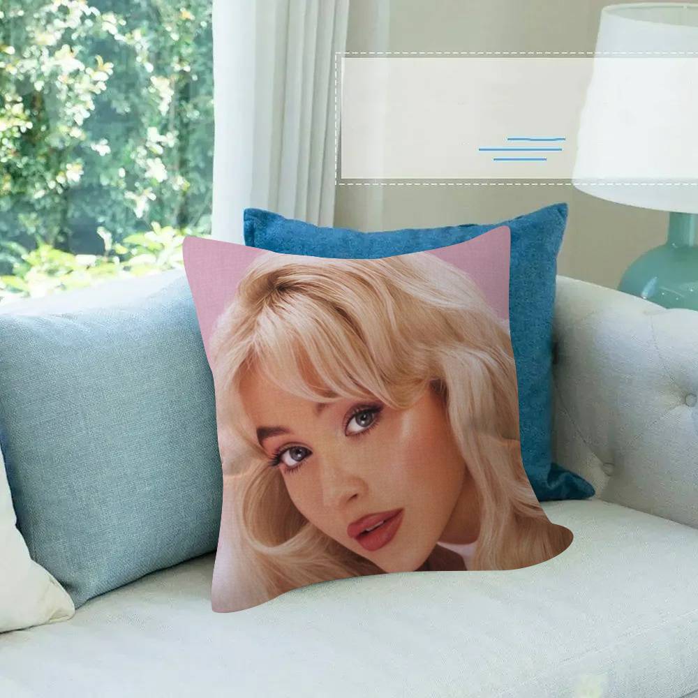 Singer Sabrina S Carpenter Square Pillow Cover for Bedroom Room and Living Room Sofa Decorative Cushion Cover