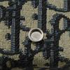 Used 10656 Oblique Jacquard Compact Wallet 2OBBC110YSE_H05E 7942 Black Japan Exclusive Logo Cotton Beige Unisex from