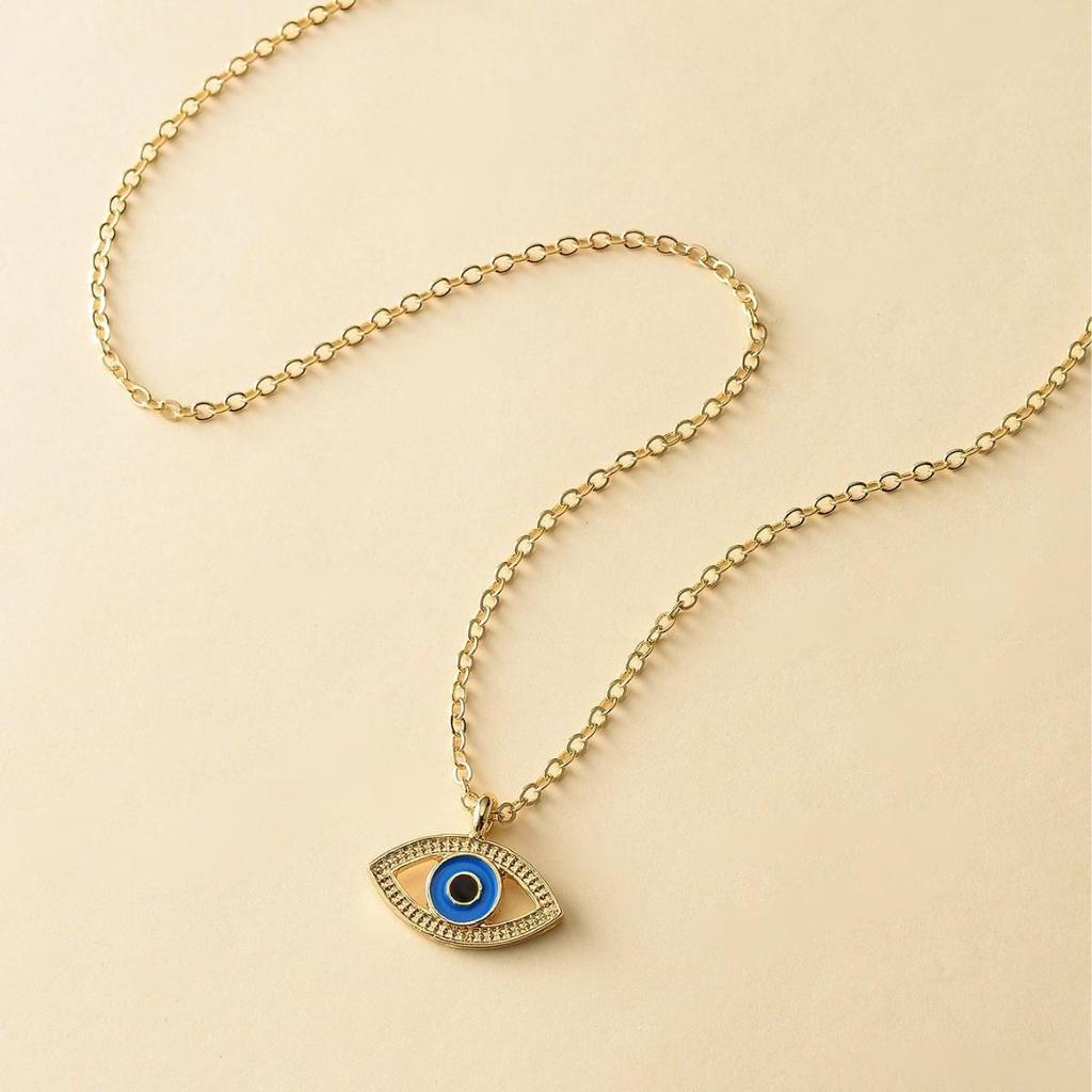 Colar Olho do Diabo: Pingente Olho Turco Azul com Personalidade Única