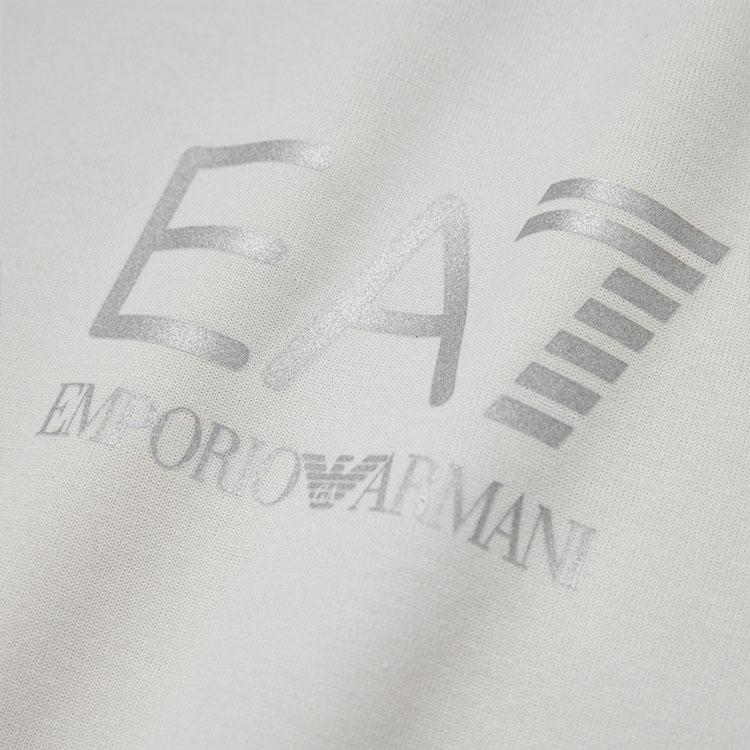 Emporio Armani EA7 FW24 Buchstaben Zahlen Logo Print Rundhals Lässiges Langarm Sweatshirt Herren sweatshirt Grau 6DPM23-PJUWZ-1909