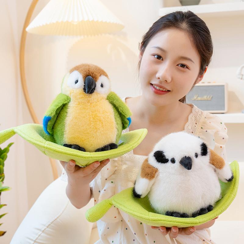 Creative Lifelike Bird Nest Tree House Plush Doll Bird And Nest or Leaf Combination Plush Toy Birthday  Gift For Boy Girls Decor