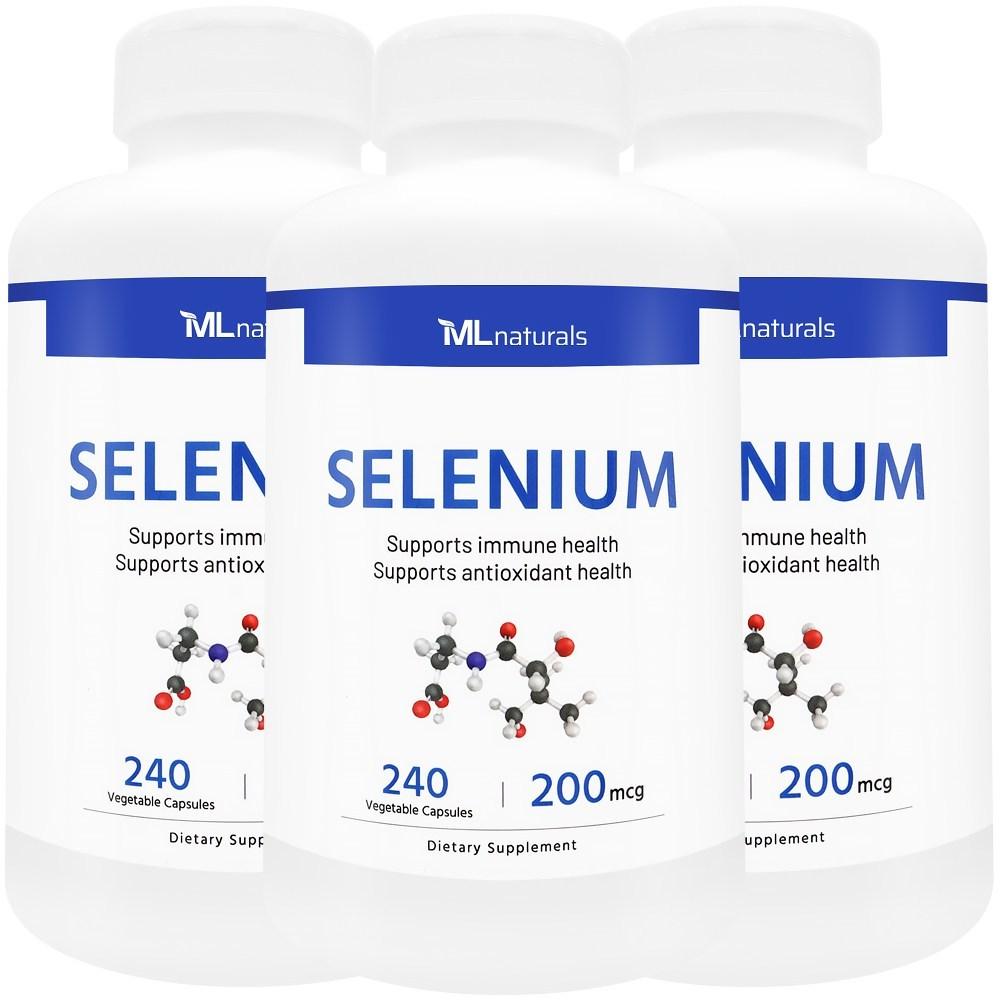 US Fast MyLife Naturals Selenium 200mcg 3 pcs 240 Tablets