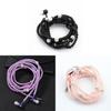 Fashionable Jewelry Pearl Necklace Earphones Mic Beads For Elegant Listening Experience
