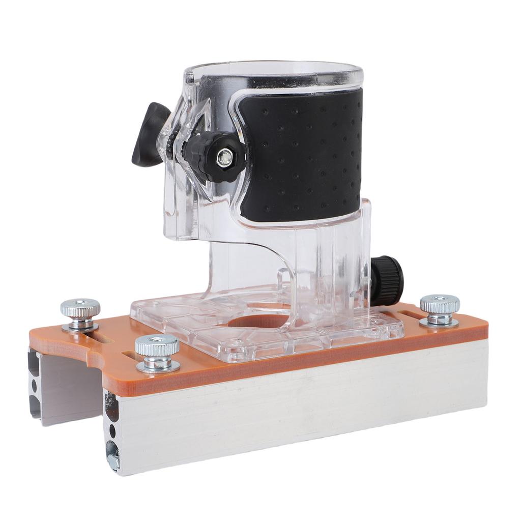 Wood Trimmer Router Base 2 in 1 Compact Wood Palm Router Base Router Slotting Bracket for 65mm Trimmer Milling Woodworking Chamfering