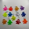 20Pcs Colorful Reflective Ghost Keychain Pendant, Halloween Ghost Festival Carnival Party Favor Decoration Gift Bag Filler