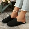 Mezze pantofole a punta per donna 2025 Autunno Nuove Scarpe basse casual slip-on da passeggio da donna Leggere Antiscivolo Scarpe casual