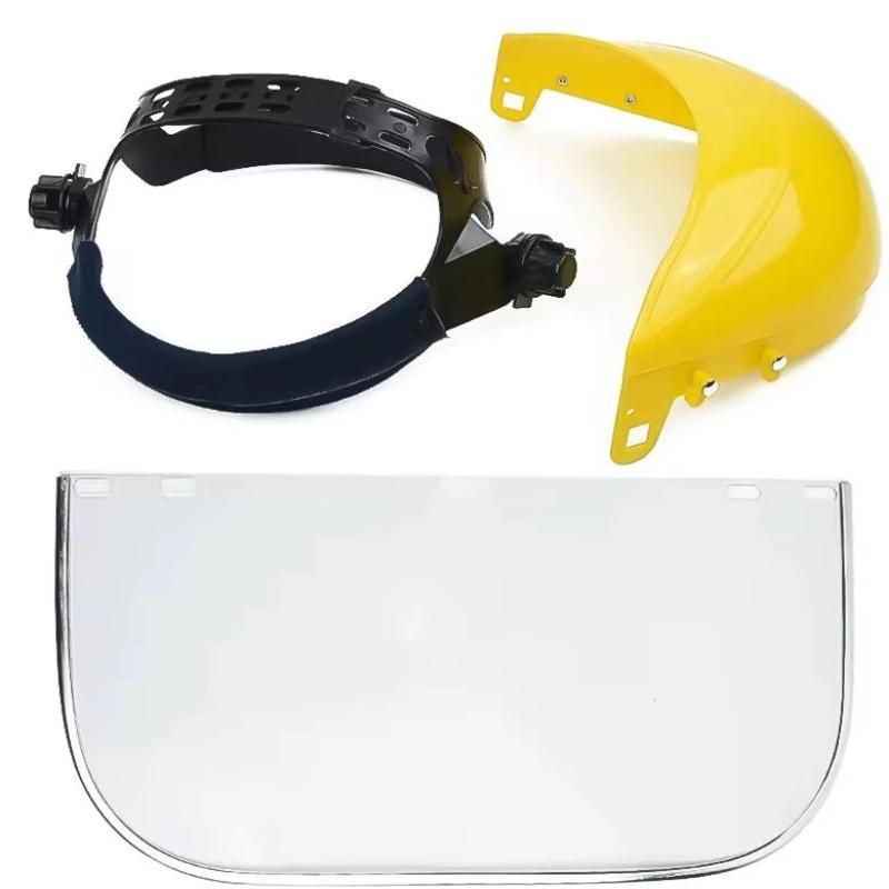 Safety Hard Face Shield Protective Face Mask With Adjustable Head Strap Safety Hard Full Face Mask
