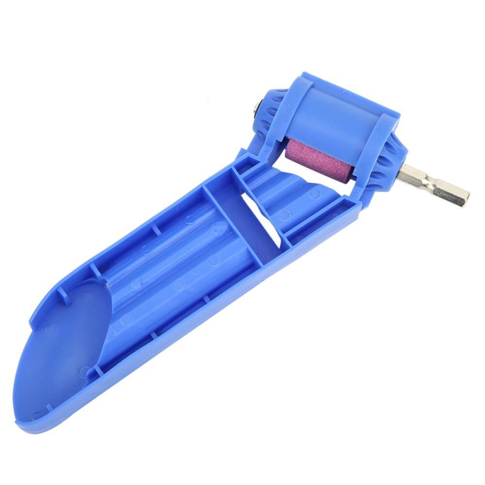 2pcs Blue /OrangeColor Portable Drill Bit Sharpener Drill Polishing