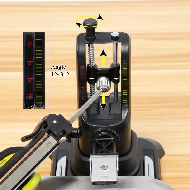 2024 NEW Professional Kitchen Knife Sharpener Whetstone Multifunction Fixed Angle Sharpening System Apex Edge Honing Tools Kit