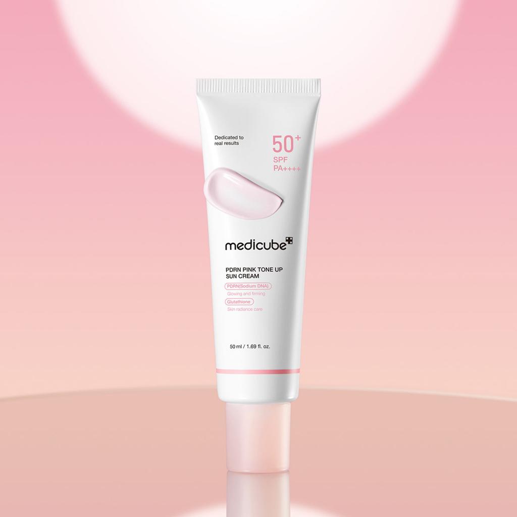 Medicube PDRN Pink Tone-Up Sonnencreme SPF50+, 50ml - Tone-Up UV-Schutzpflege, Koreanisch
