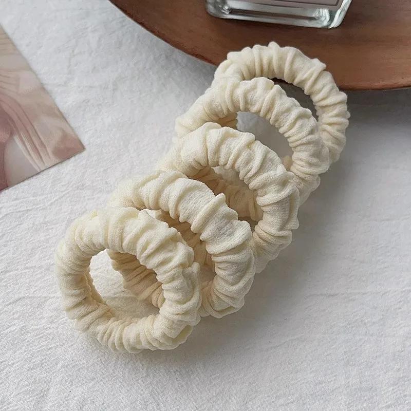 5 stk/pose Kvinner Høy Elastisk Hårstrikk Jenter Hestehaleholder Hårtau Gummistrikk Pannebånd Hårtilbehør