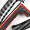 For VW Golf 6 MK6 2010-2013 4Pcs ABS Carbon Fiber Pattern Door Armrest Handle Cover, Interior Trim Accessories