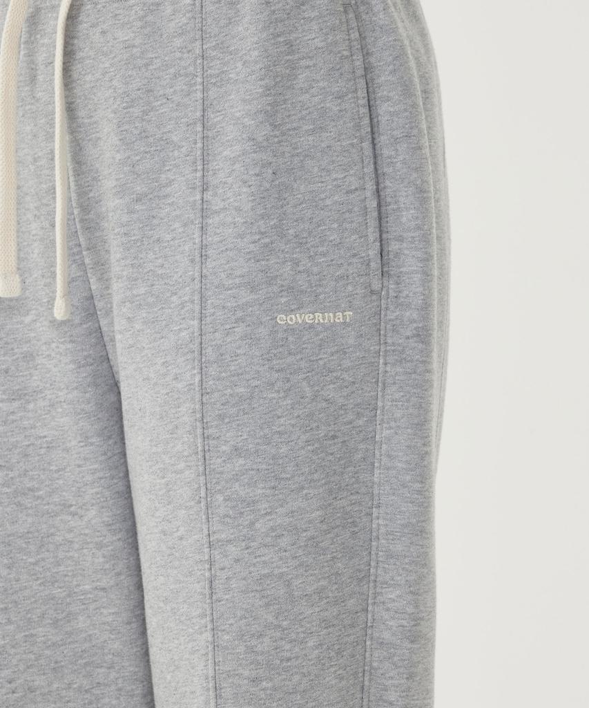 COVERNAT WOMAN Semi Bootcut Sweatpants Melange Gray