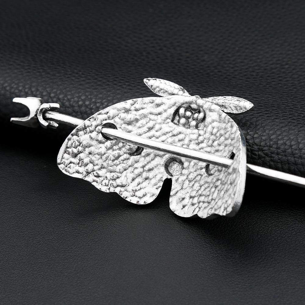 Vintage Nordic Metal Hollow Butterfly Hair Stick For Women Men Fashion Silver Color Viking Amulet Handmade Alloy Hair Accessory